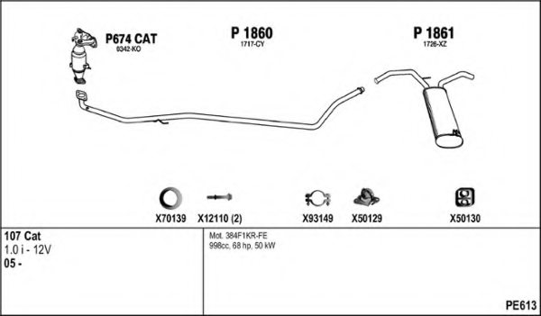 FENNO PE613 Exhaust System